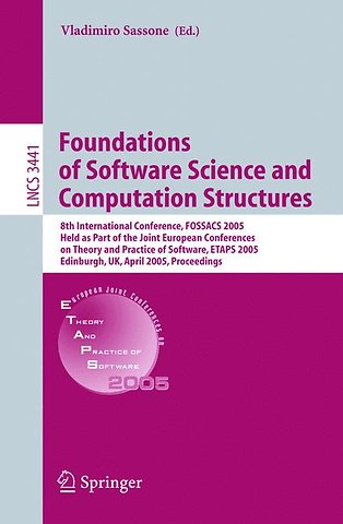 Foundations of Software Science and Computational Structures