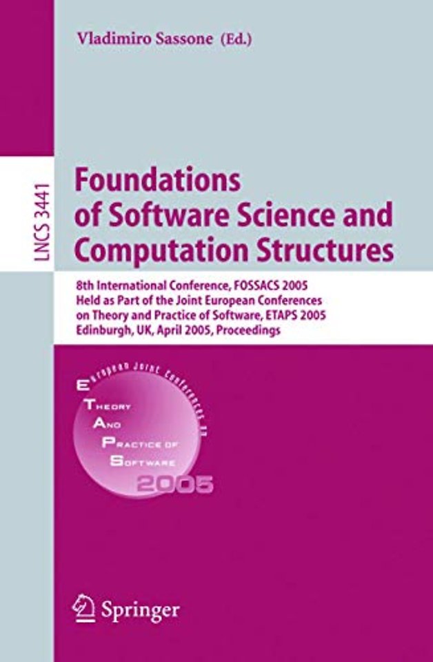 Foundations of Software Science and Computational Structures