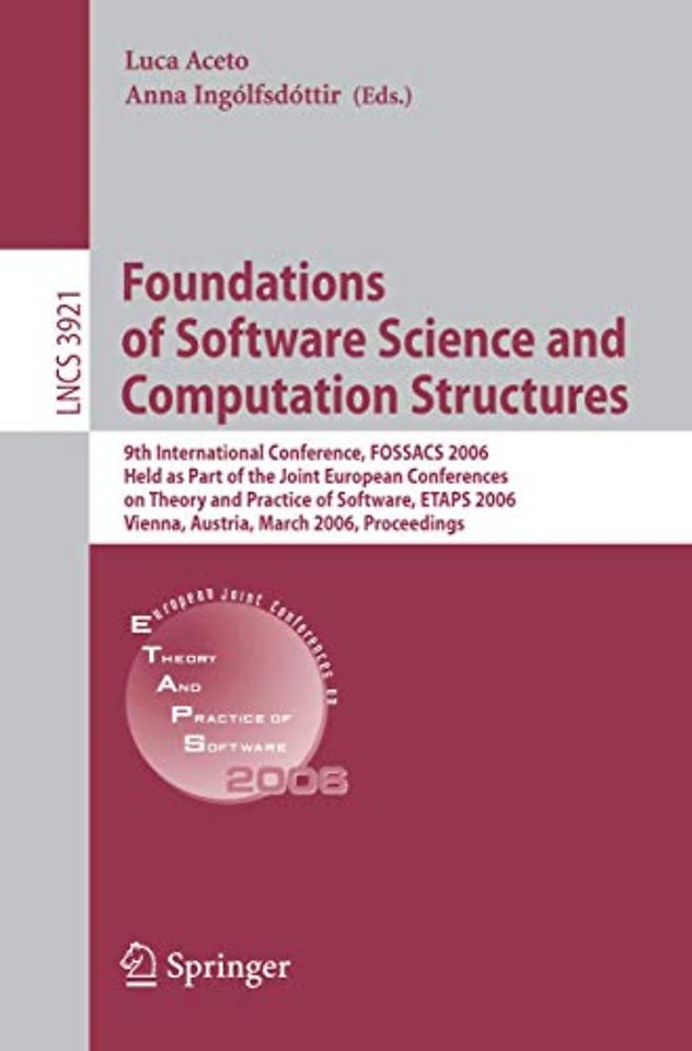 Foundations of Software Science and Computational Structures