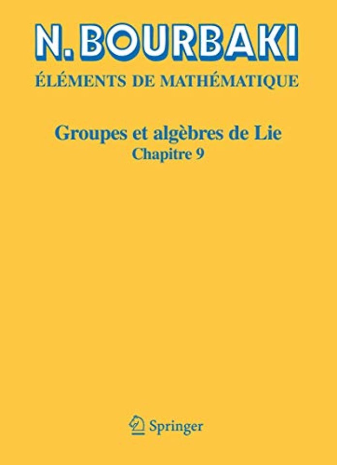 Groupes et algèbres de Lie