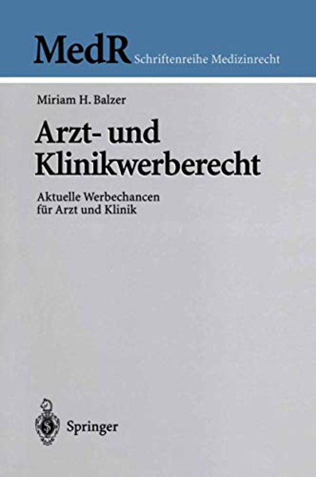 Arzt- und Klinikwerberecht