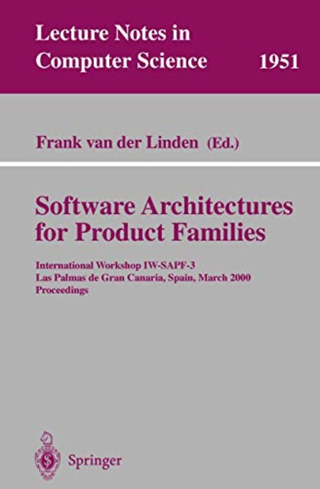Software Architectures for Product Families