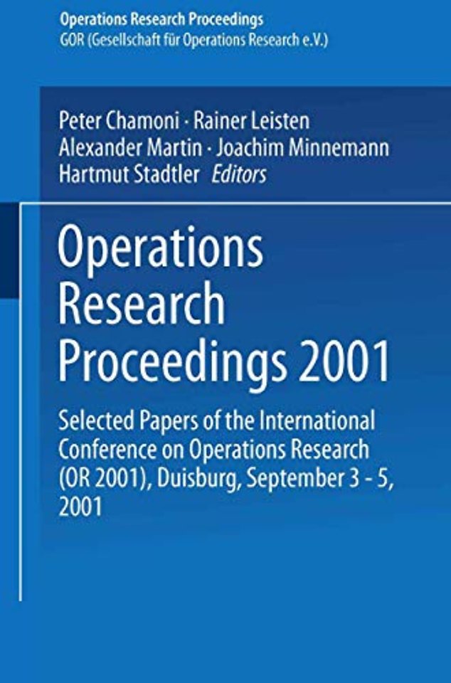 Operations Research Proceedings 2001