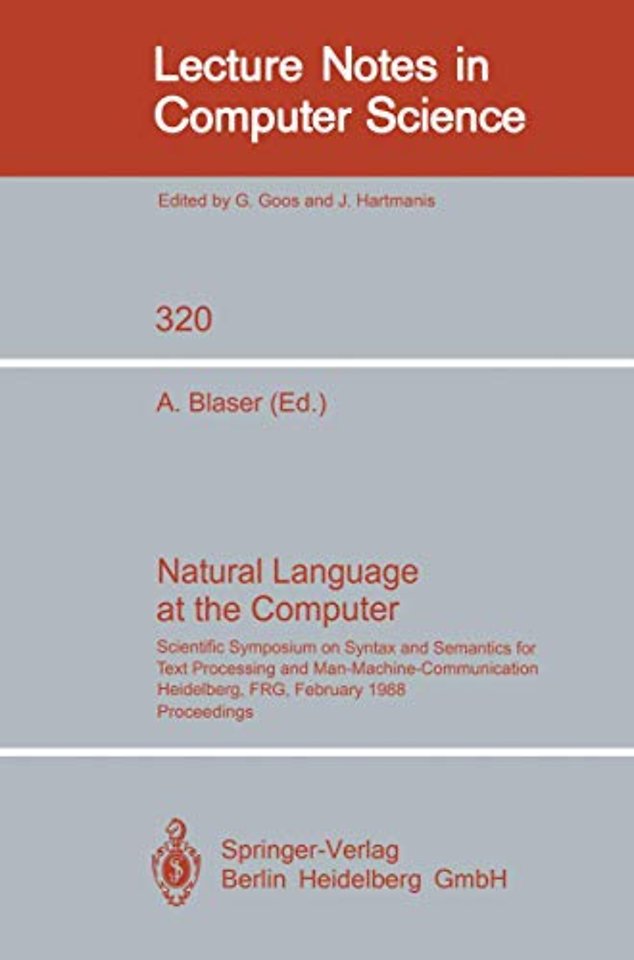 Natural Language at the Computer
