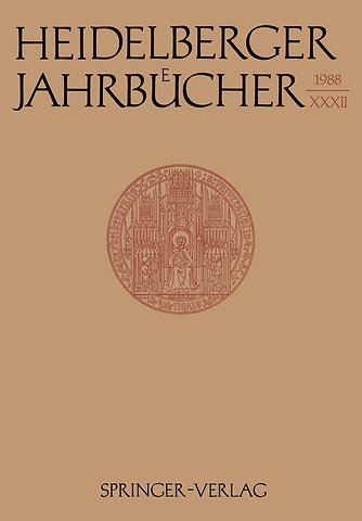 Heidelberger Jahrbücher