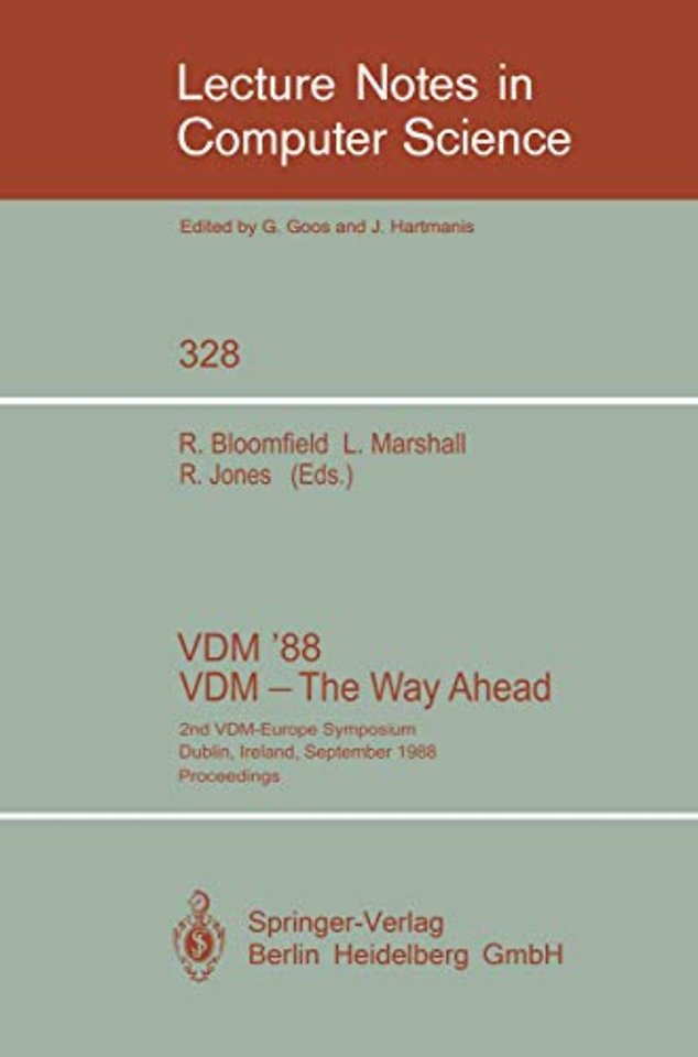 VDM '88. VDM - The Way Ahead