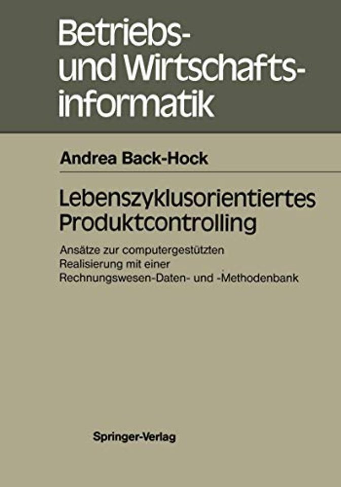 Lebenszyklusorientiertes Produktcontrolling