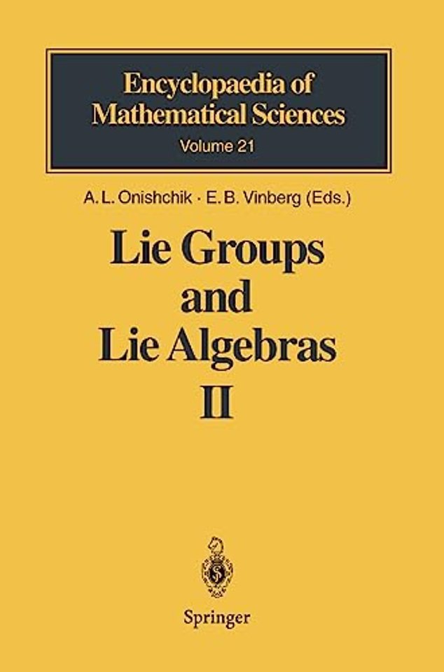 Lie Groups and Lie Algebras II