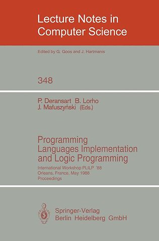 Programming Languages Implementation and Logic Programming