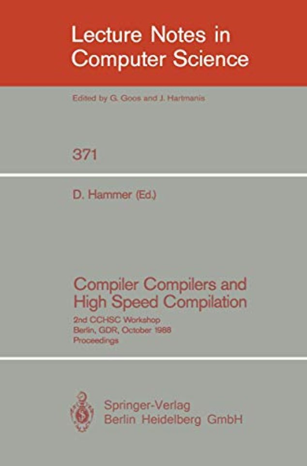 Compiler Compilers and High Speed Compilation