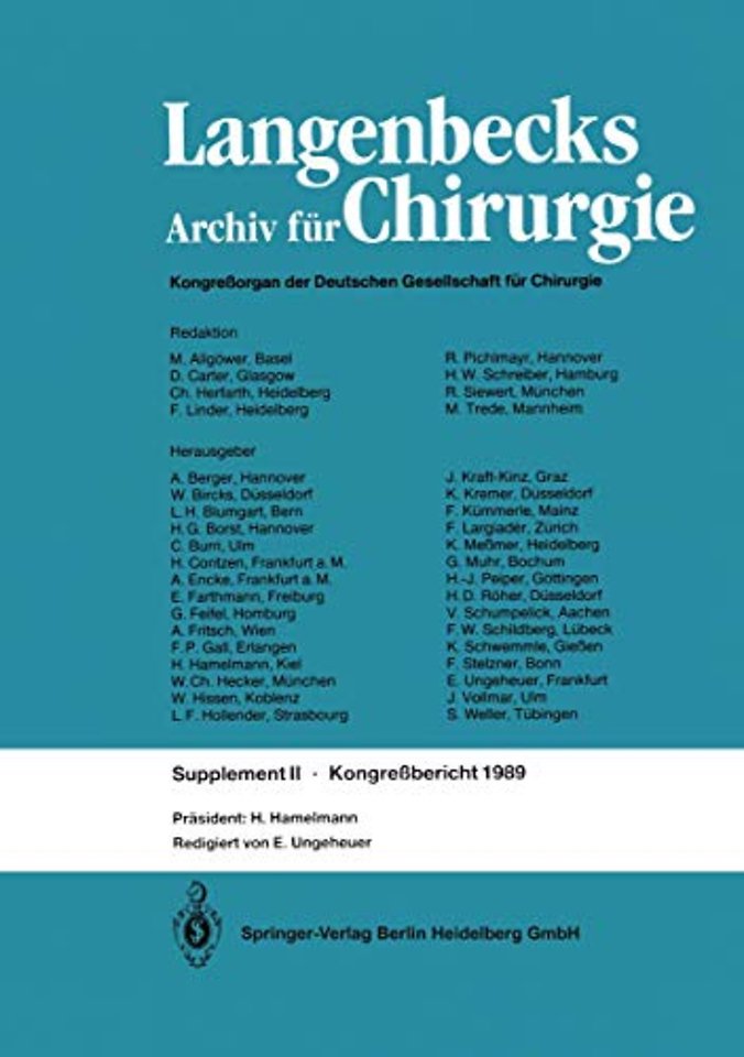Verhandlungen der Deutschen Gesellschaft für Chirurgie