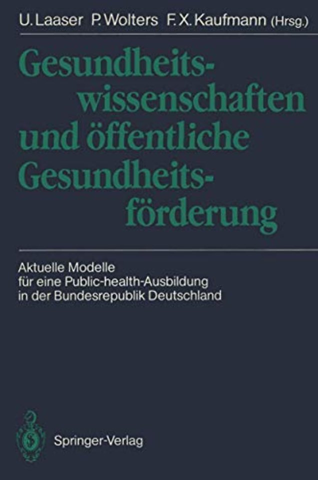 Gesundheitswissenschaften und öffentliche Gesundheitsförderung