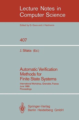 Automatic Verification Methods for Finite State Systems