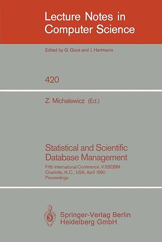 Statistical and Scientific Database Management
