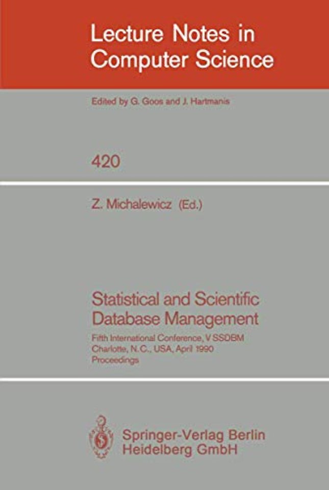 Statistical and Scientific Database Management