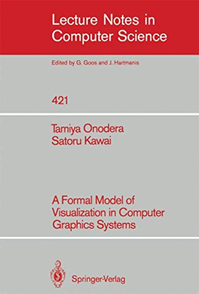 A Formal Model of Visualization in Computer Graphics Systems