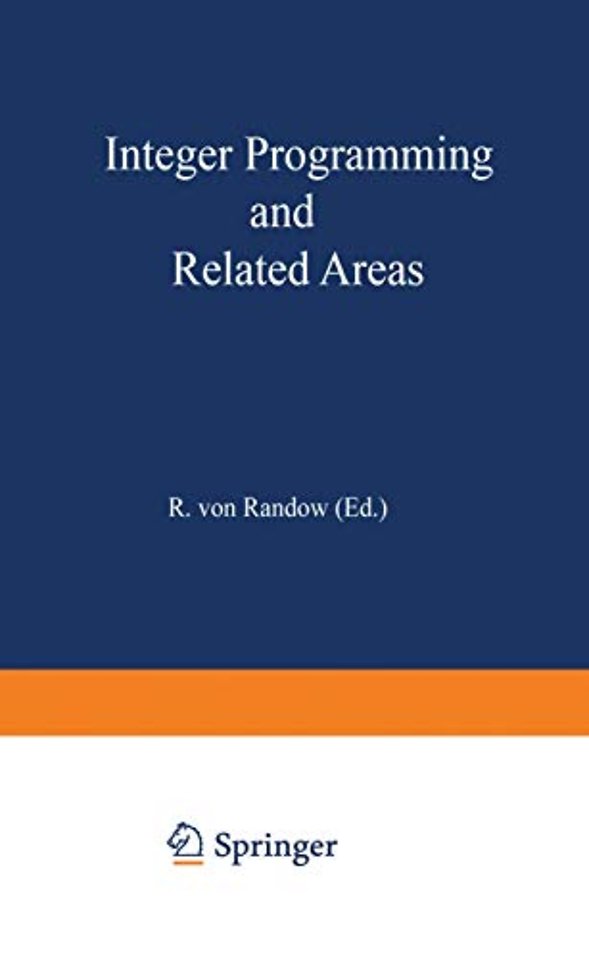 Integer Programming and Related Areas