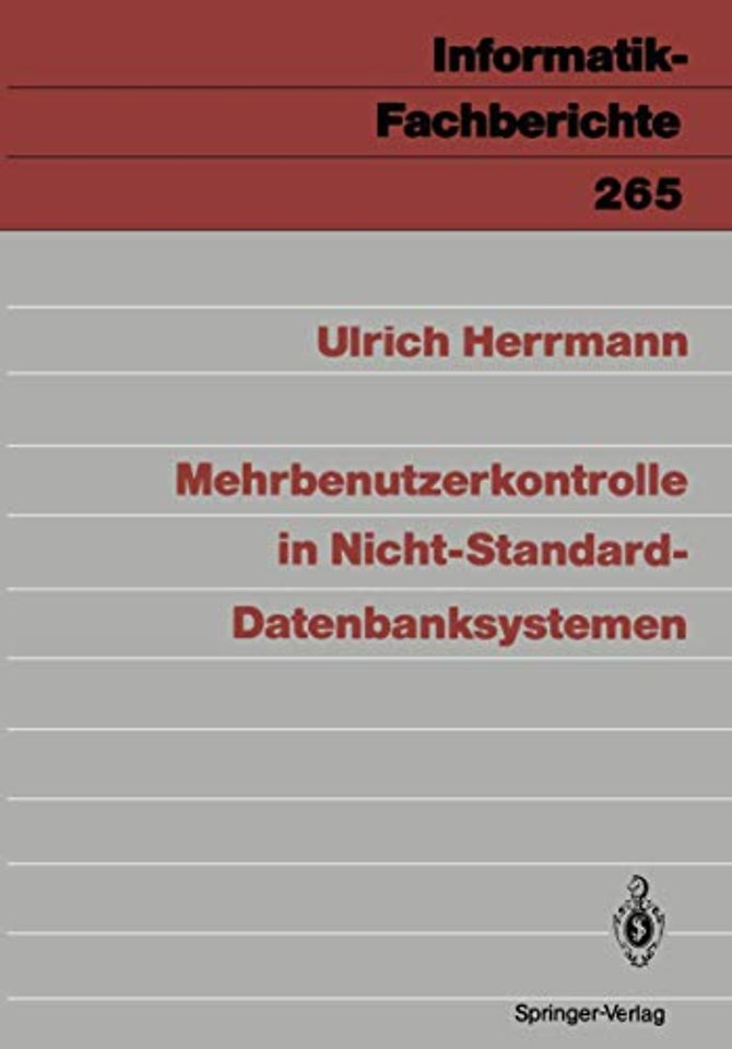 Mehrbenutzerkontrolle in Nicht-Standard-Datenbanksystemen