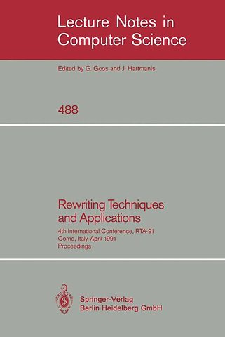 Rewriting Techniques and Applications
