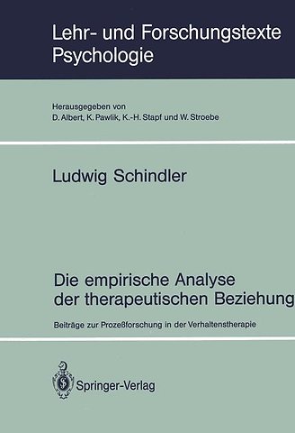 Die empirische Analyse der therapeutischen Beziehung