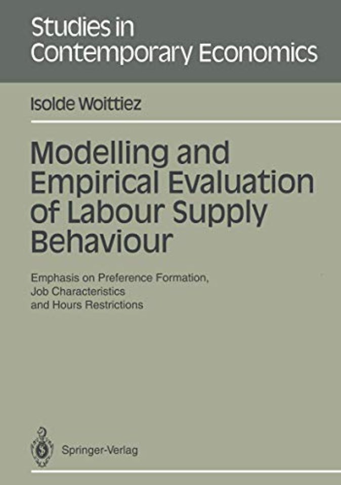 Modelling and Empirical Evaluation of Labour Supply Behaviour
