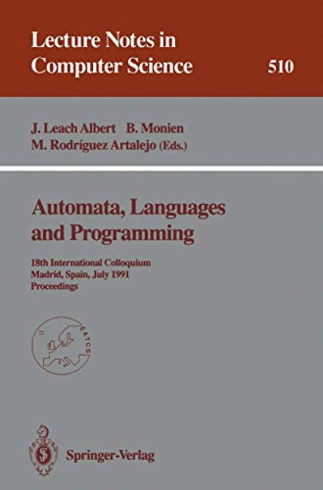 Automata, Languages and Programming