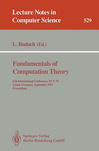 Fundamentals of Computation Theory