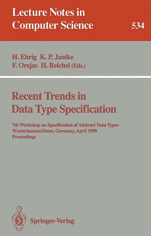 Recent Trends in Data Type Specification