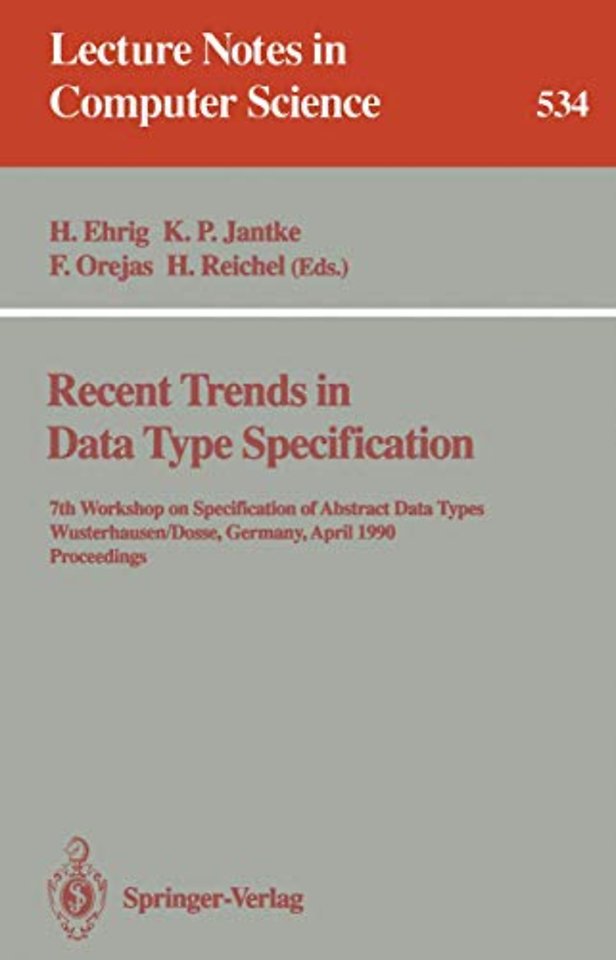 Recent Trends in Data Type Specification