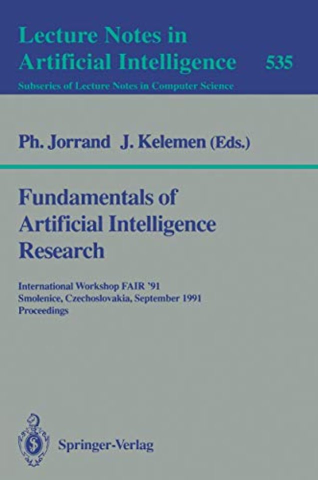 Fundamentals of Artificial Intelligence Research
