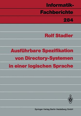 Ausführbare Spezifikation von Directory-Systemen in einer logischen Sprache