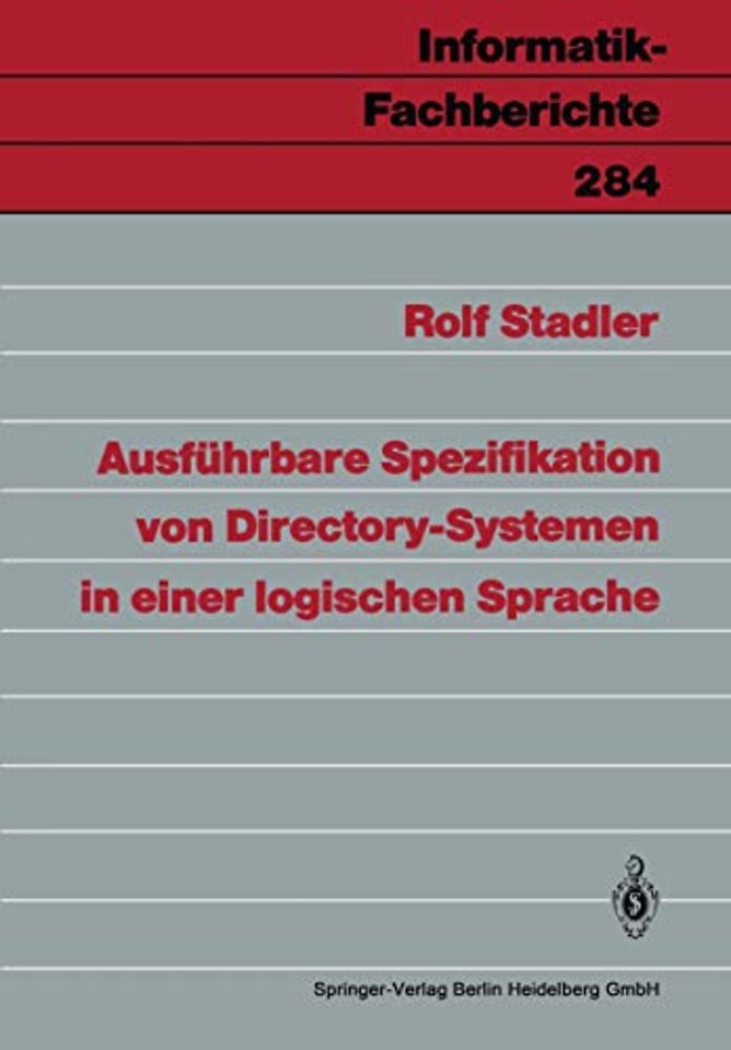 Ausführbare Spezifikation von Directory-Systemen in einer logischen Sprache