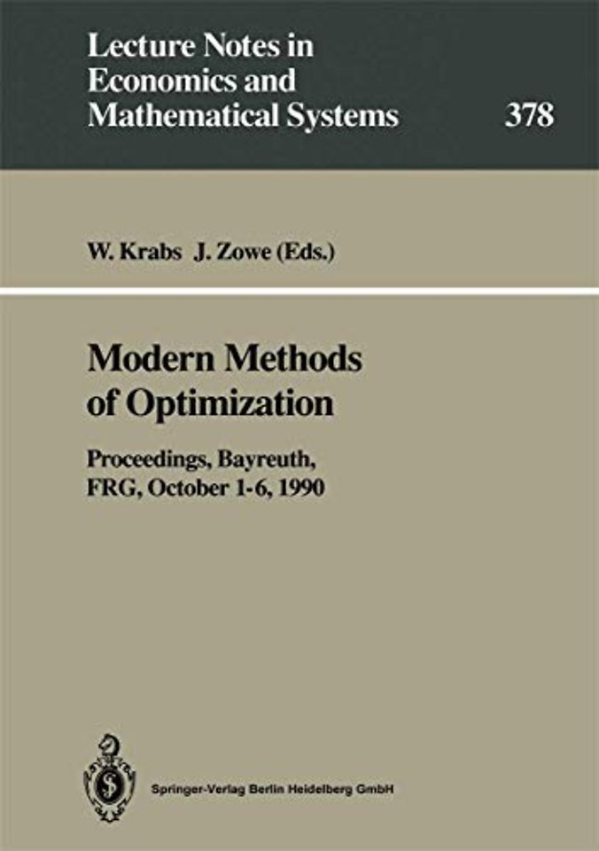 Modern Methods of Optimization