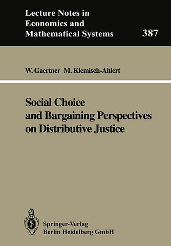 Social Choice and Bargaining Perspectives on Distributive Justice
