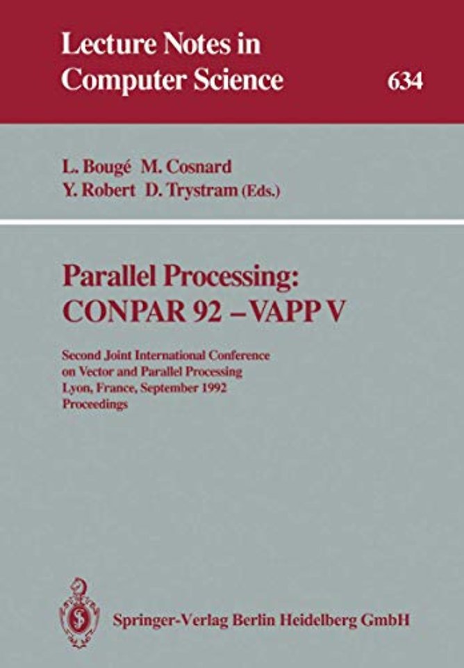 Parallel Processing: CONPAR 92 — VAPP V