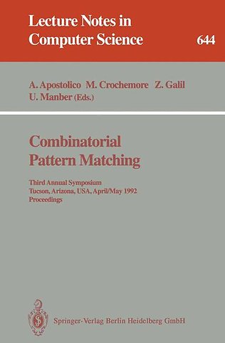 Combinatorial Pattern Matching