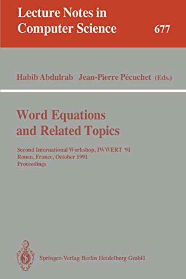 Word Equations and Related Topics