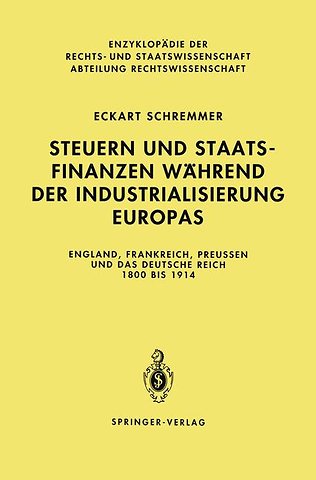 Steuern und Staatsfinanzen während der Industrialisierung Europas