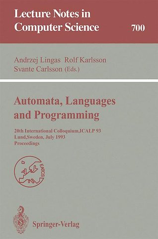 Automata, Languages and Programming