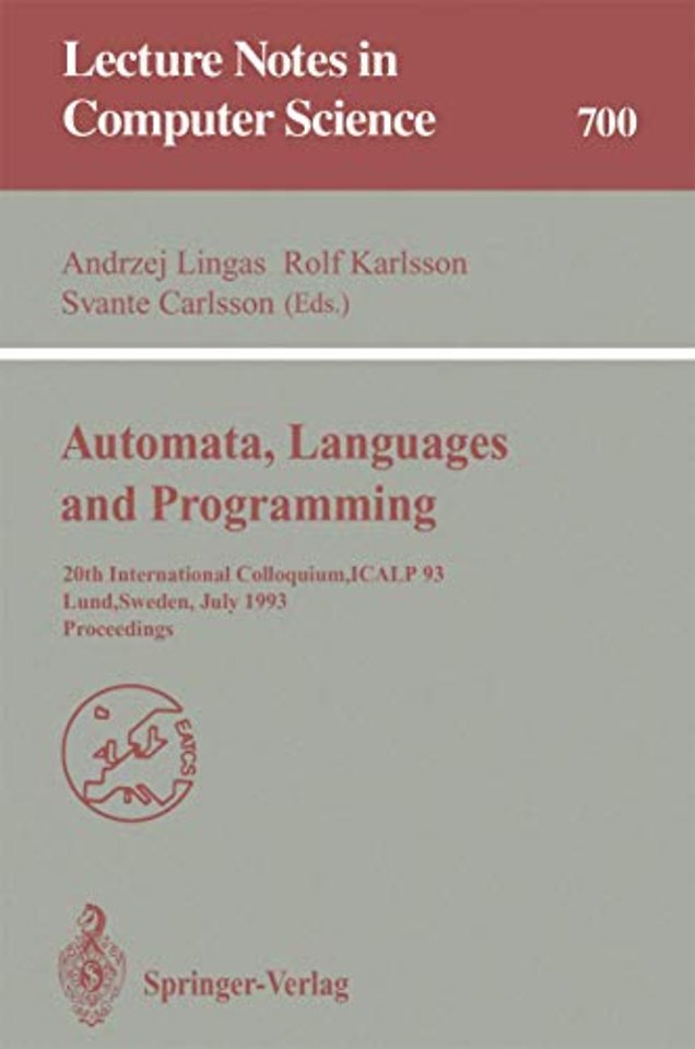 Automata, Languages and Programming