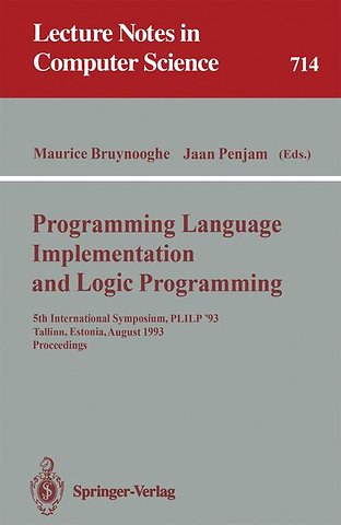 Programming Language Implementation and Logic Programming