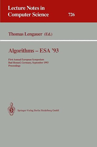 Algorithms - ESA '93
