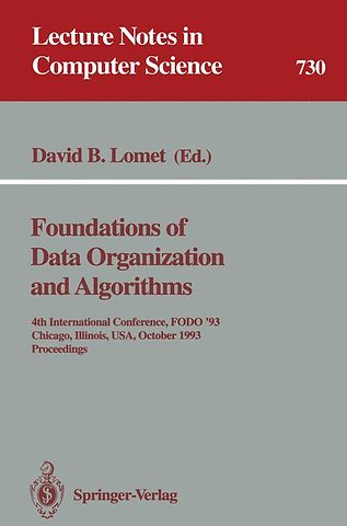 Foundations of Data Organization and Algorithms