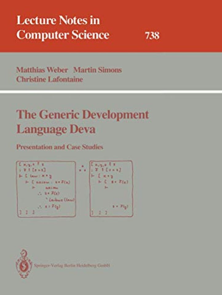 The Generic Development Language Deva