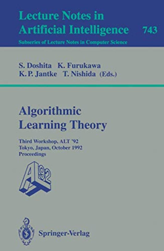 Algorithmic Learning Theory - ALT '92