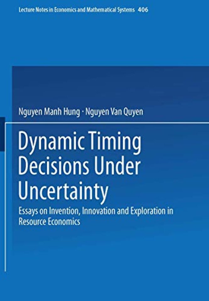 Dynamic Timing Decisions Under Uncertainty