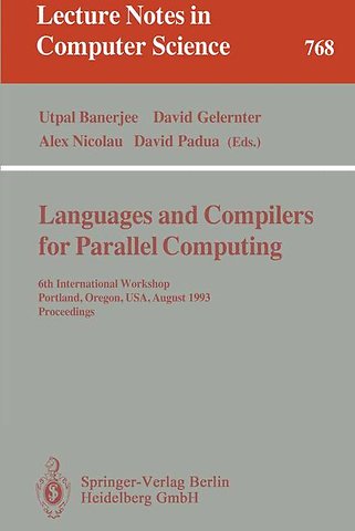 Languages and Compilers for Parallel Computing
