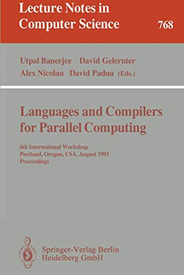 Languages and Compilers for Parallel Computing