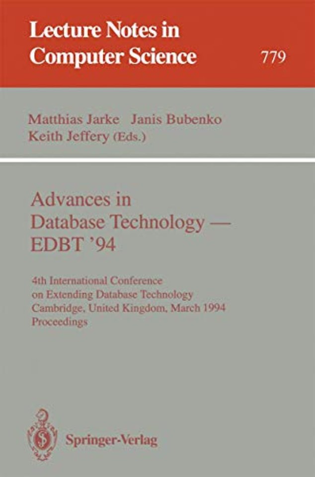 Advances in Database Technology - EDBT '94