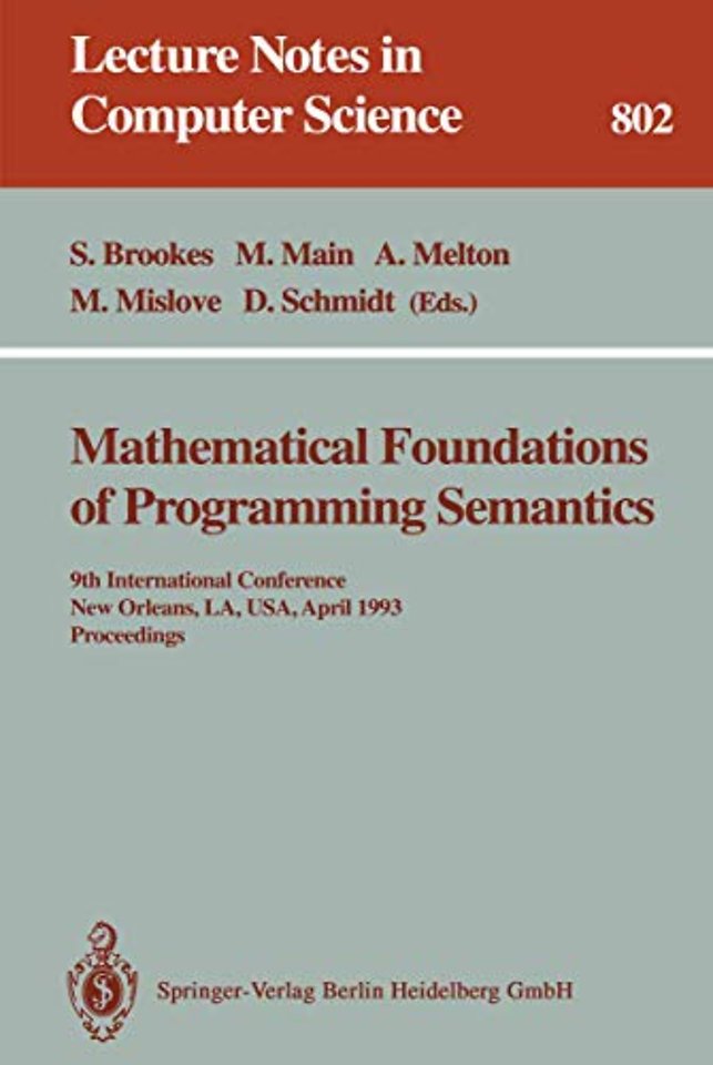 Mathematical Foundations of Programming Semantics